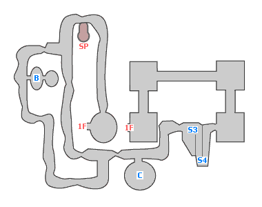 地図：廃城 地下1階