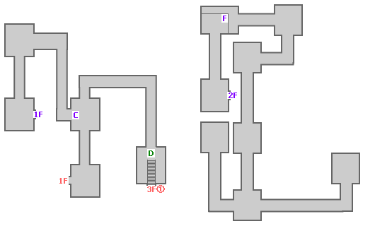 地図：モータヴィア水道橋 地上2階～1階