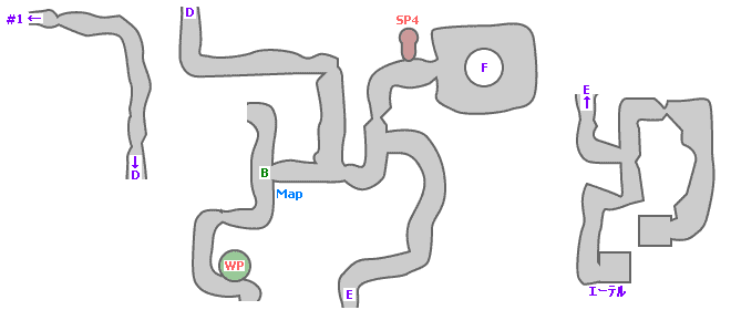 地図：ジグルムントの森　地上1階